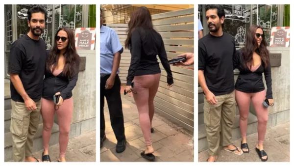 VIDEO : પેન્ટ પહેર્યા વગર જ પતિ સાથે ફરવા નીકળી પડી નેહા ધુપિયા? વીડિયો સોશિયલ મીડિયા પર વાયરલ