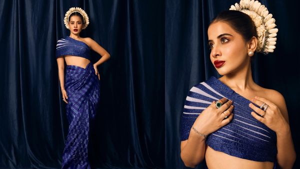 Urfi javed saree look : બ્લાઉઝ વગર સાડી પહેરીને છવાઈ ગઈ ઉર્ફી જાવેદ, જુઓ ગ્લેમરસ અવતાર