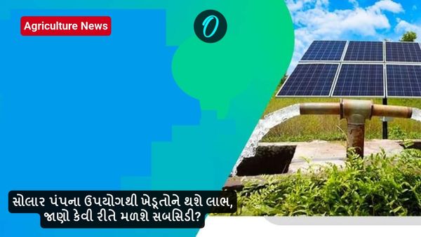 સોલાર પંપના ઉપયોગથી ખેડૂતોને થશે લાભ, જાણો કેટલી મળશે સબસિડી?