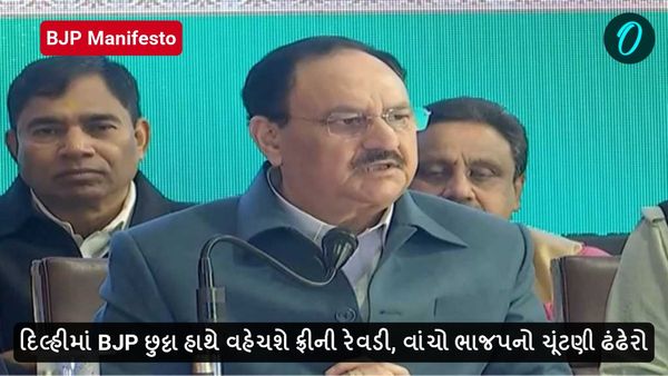 BJP Manifesto: દિલ્હીમાં BJP છુટ્ટા હાથે વહેચશે ફ્રીની રેવડી, વાંચો ભાજપનો ચૂંટણી ઢંઢેરો