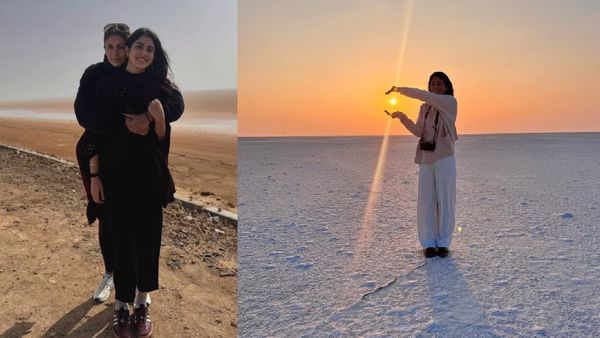 Navya naveli nanda : કચ્છના રણમાં મસ્તી કરતી જોવા મળી અમિતાભ બચ્ચનની ભાણેજ નવ્યા, ફોટો વાયરલ થયા