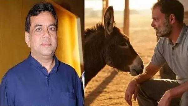 Paresh Rawalએ ગધેડા અને રાહુલ ગાંધીનો ફોટો શેર કરતા એવુ તો શું લખ્યુ? જેનાથી ઈંટરનેટ પર થઈ ગઈ બબાલ