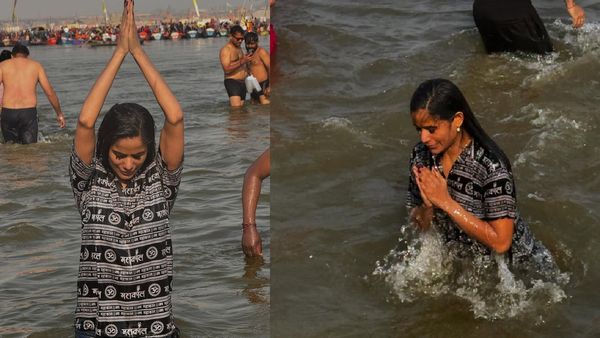 Poonam Pandey Kumbh 2025 : મૌની અમાવસ્યાએ પૂનમ પાંડે મહાકુંભ પહોંચી, ત્રિવેણી સંગમમાં ડુબકી લગાવી