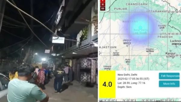 Earthquake in delhi: સવાર-સવારમાં દિલ્હી-NCRમાં 4ની તીવ્રતાના ભૂકંપના આંચકા, લોકો ઘર છોડીને ભાગ્યા