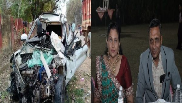 Accident News: પ્રયાગરાજથી પરત ફરતાં ગુજરાતના શ્રદ્ધાળુઓની કાર ટ્રકમાં ઘૂસી ગઇ, 4ના મોત, 1ની હાલત ગંભીર