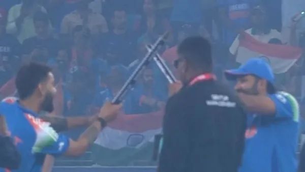 Ind vs NZ:ચેમ્પિયન્સ ટ્રોફી જીત્યા બાદ ભારતીય ટીમ જશ્નના મૂડમાં, રોહિત-વિરાટે સ્ટંપ વડ ડાંડીયા રમ્યા