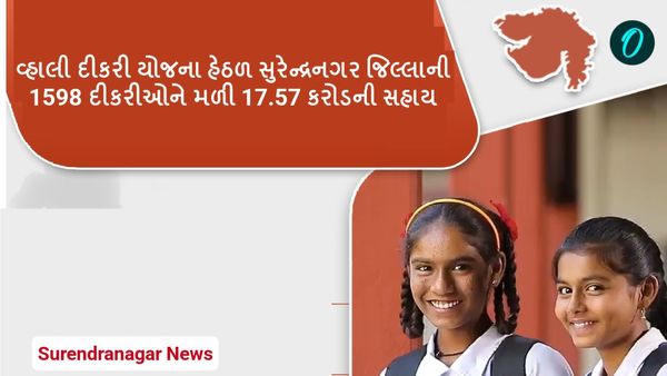 Surendranagar News: વ્હાલી દીકરી યોજના હેઠળ સુરેન્દ્રનગર જિલ્લાની 1598 દીકરીઓને મળી 17.57 કરોડની સહાય