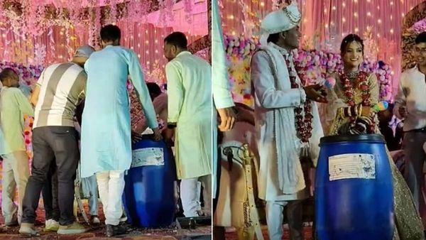 Viral Video: મેરઠ હત્યાકાંડ પછી 'બ્લુ ડ્રમ્સ' બન્યું લગ્નની ફની ગિફ્ટ! હમીરપુરમાં વરરાજાને મળી અનોખી ભેટ