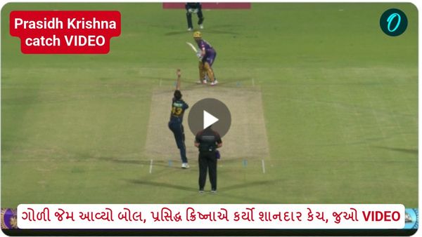 ગોળી જેમ આવ્યો બોલ, પ્રસિદ્ધ ક્રિષ્નાએ કર્યો શાનદાર કેચ, જુઓ VIDEO