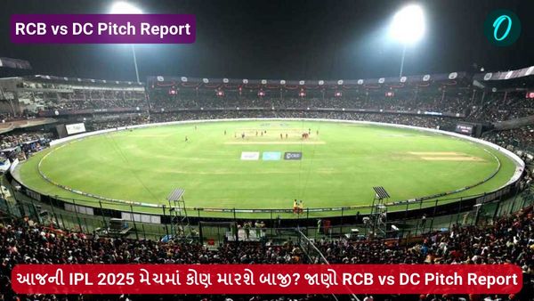આજની IPL 2025 મેચમાં કોણ મારશે બાજી? જાણો RCB vs DC Pitch Report