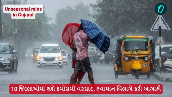 Gujarat Weather Alert: 10 જિલ્લાઓમાં થશે કમોસમી વરસાદ, હવામાન વિભાગે કરી આગાહી