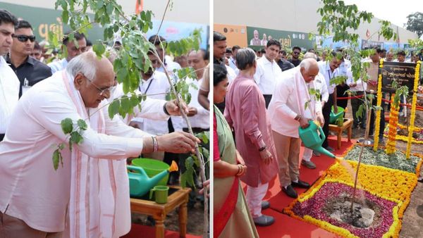 CM ભૂપેન્દ્ર પટેલે Mission for Million Trees અભિયાન અંતર્ગત સાબરમતી વોર્ડ ખાતે કર્યું વૃક્ષારોપણ