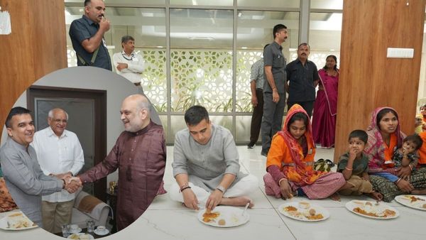 કેન્દ્રીય ગૃહમંત્રી અમિત શાહના જન્મદિવસ નિમિત્તે DyCM હર્ષ સંઘવીએ 'સ્વચ્છતાના સેવકો' સાથે ભોજન લીધું