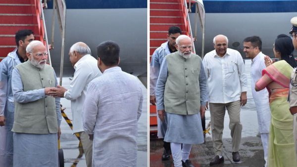 PM Modi Gujarat Visit: PM મોદી ખરાબ હવામાનને કારણે વડોદરાથી બાય રોડ કેવડિયા જવા રવાના