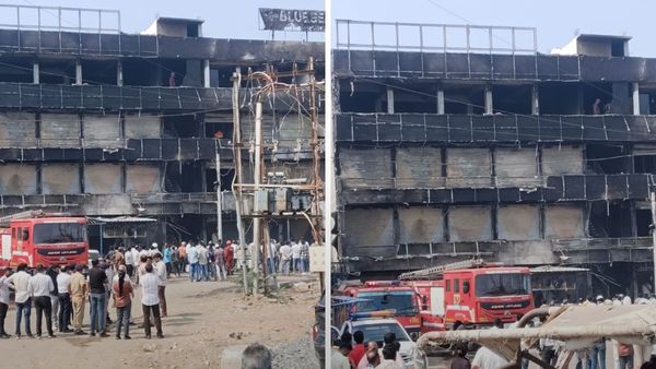 વેરાવળ-જૂનાગઢ બાયપાસ પાસે આવેલા કોમ્પ્લેક્સમાં ભીષણ આગ, ફાયર ટીમે સમયસર કામગીરી કરી, મોટી દુર્ઘટના ટળી