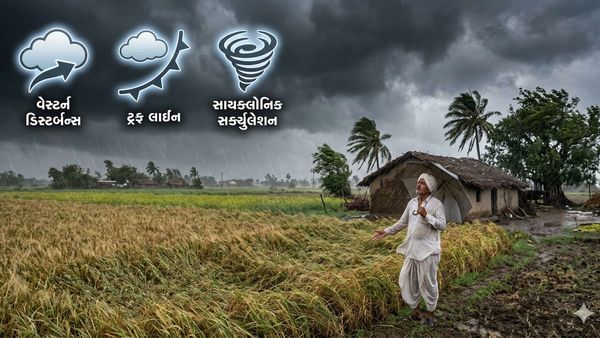 ગુજરાત પર એક સાથે ત્રણ સિસ્ટમ સક્રિય, આગામી 5 દિવસ માવઠા માટે તૈયાર રહો