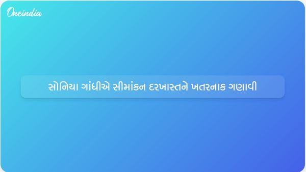 સોનિયા ગાંધીએ સરકારના સીમાંકન પ્રસ્તાવને બંધારણ પર ખતરનાક હુમલો ગણાવ્યો