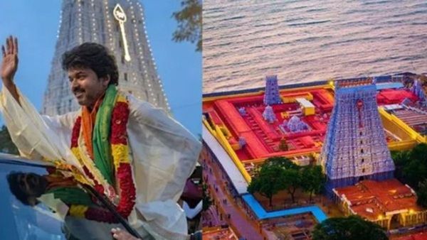 તમિલનાડુ વિધાનસભા ચૂંટણીના પરિણામ પહેલાં TVK ચીફ વિજય તિરુચેન્દુર મુરુગન મંદિરે પહોંચ્યો
