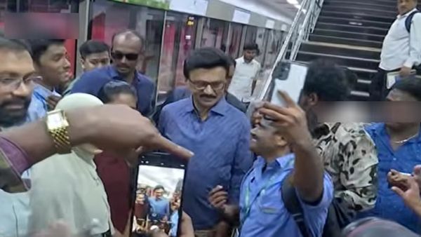 તમિલનાડુના મુખ્યમંત્રી મેટ્રો ટ્રેનમાં મુસાફરો સાથે સંવાદ કર્યો