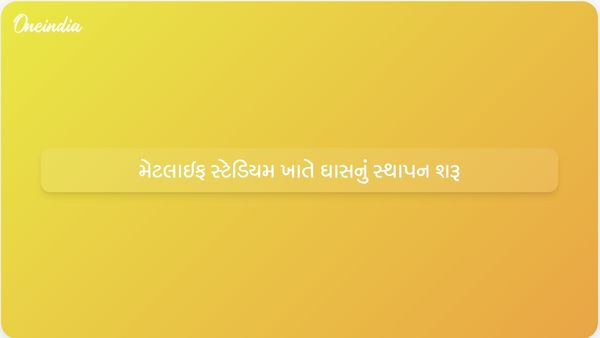 જુલાઈમાં યોજાનાર વર્લ્ડ કપ મેચો પહેલા મેટલાઇફ સ્ટેડિયમમાં ઘાસ લગાવવાનું કામ શરૂ