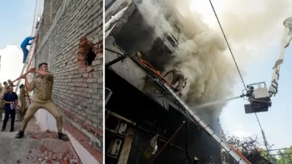 Lucknow Coaching Fire: 'જીવ બચાવવા બાથરૂમમાં છુપાયા-ઇમારત પરથી કૂદ્યા, ચીસોનો ગુંજારવ'