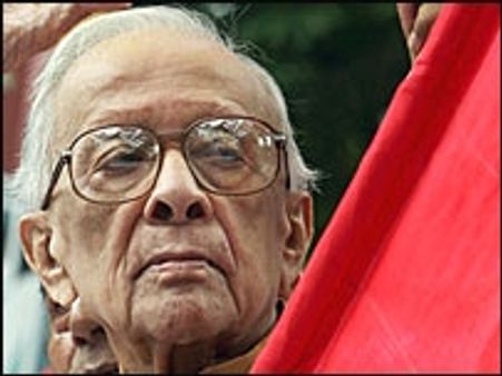 तीसरे मोर्चे की सरकार मुश्किल: ज्योति बसु