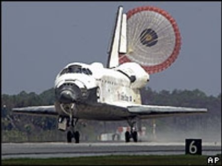 पृथ्वी पर वापस लौटा डिस्कवरी