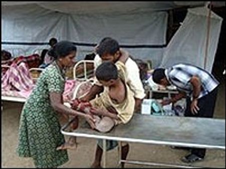 'श्रीलंका में मेडिकल आपूर्ति की कमी'