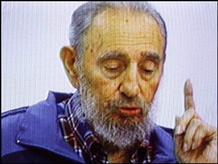 टीवी पर दिखे फ़िदेल कास्त्रो