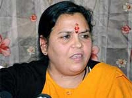 बाबरी विंध्वंस का कोई अफसोस नहीं: उमा