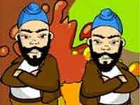 संता को मिला बम