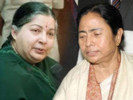 पश्चिम बंगाल में ममता और तमिलनाडु में जयललिता ने मारा मैदान