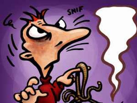 संता बाप के सामने सिगरेट पी रहा था