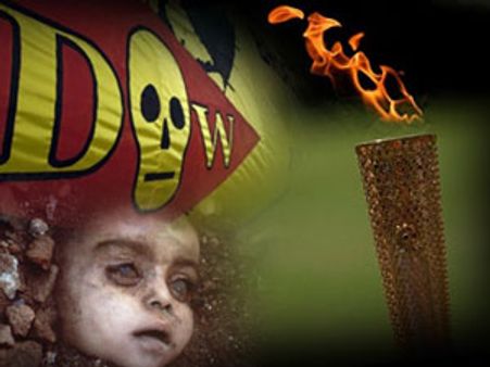 डाऊ केमिकल के विरोध में भोपाल में आयोजित हुआ स्पेशल ओलंपिक