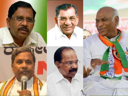 कर्नाटक में मुख्‍यमंत्री पद के चार नहीं पांच दावेदार