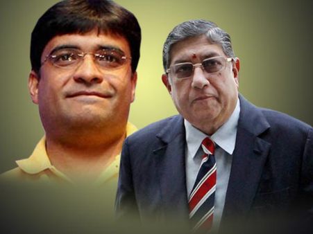 ICC ने गुरुनाथ और बुकी के बारे में कोई चेतावनी नहीं दी थी: श्रीनिवासन