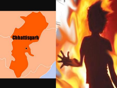 छत्तीसगढ़: तालाब के किनारे अधेड़ को जिंदा जलाया