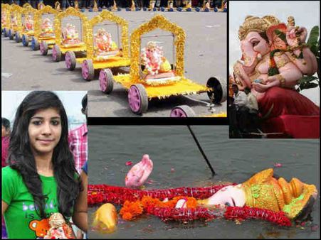 देश भर में हुआ गणपति विसर्जन, देखें तस्‍वीरें