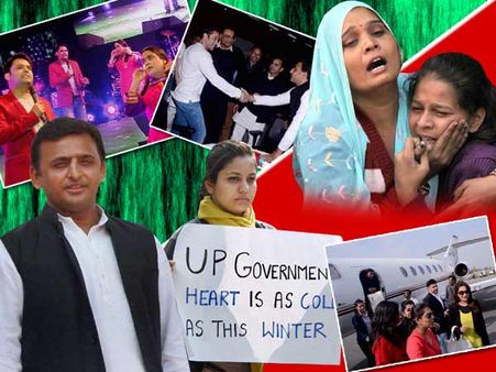 मुजफ्फरनगर के दर्द, सैफई की मस्ती पर अख‍िलेश की भड़ास फॉर मीडिया