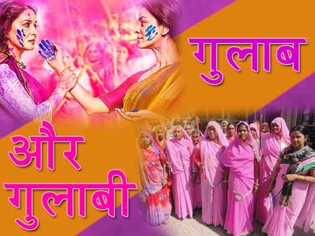 गुलाब गैंग देख रहा आसमां, गुलाबी गैंग की दरक रही जमीं