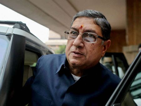 सुप्रीम कोर्ट ने श्रीनिवासन की याचिका पर सुनवाई करने से किया इंकार, अध्‍यक्ष पद पर वापसी नामुमकिन