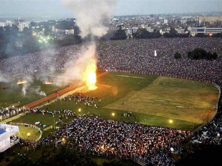 Pics: भगदड़ से कुछ घंटों पहले तक थी गांधी मैदान पर दशहरा की रौनक