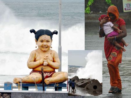 PICS: आंध्र प्रदेश, ओडिशा में हुदहुद ने मचायी तबाही