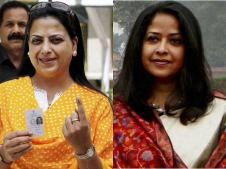 आडवाणी-प्रणव की बेटियों के बीच होगी जंग