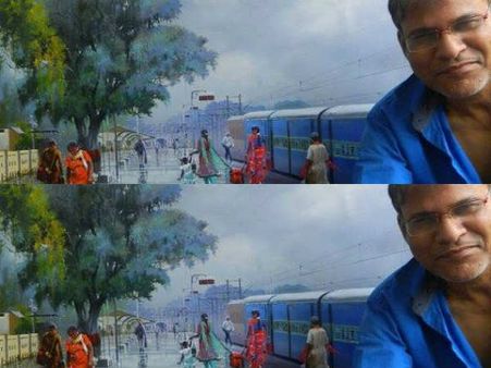 ये कौन चित्रकार है? नजर रेलवे स्टेशनों पर