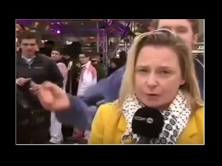 Video: लाइव शो के दौरान महिला पत्रकार से अश्लील हरकत