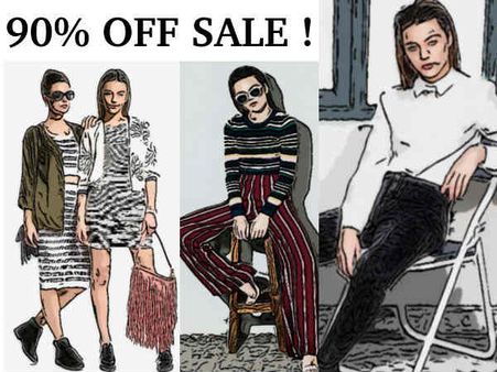 कपड़ों पर 90% तक की छूट देने वाले ऑनलाइन शॉपिंग ऑफर