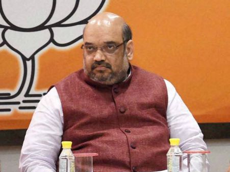 अमौसी एयरपोर्ट पर नेताओं से बैठक के बाद काकोरी पहुंचे अमित शाह