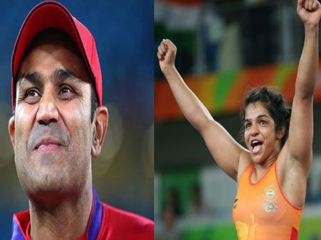 साक्षी मलिक ने सहवाग से मिलने का मांगा वक्त, देखिए क्या मिला जवाब