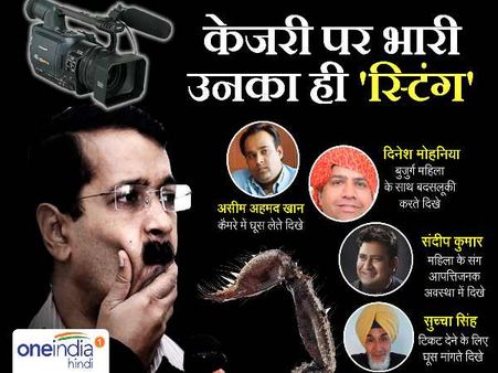 कैसे केजरीवाल को ही डंक मार रहा है उनका स्टिंग?